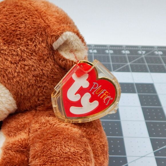 Ty Pluffies Dangles Brown Cream Monkey 10 In Plush Stuffed Animal Lovey Tag 2002 - Picture 12 of 12